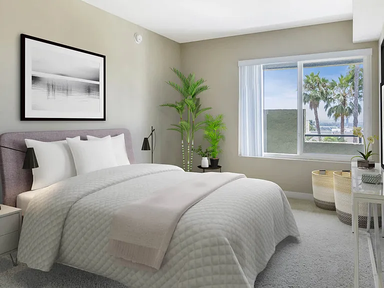 Carpeted Bedroom