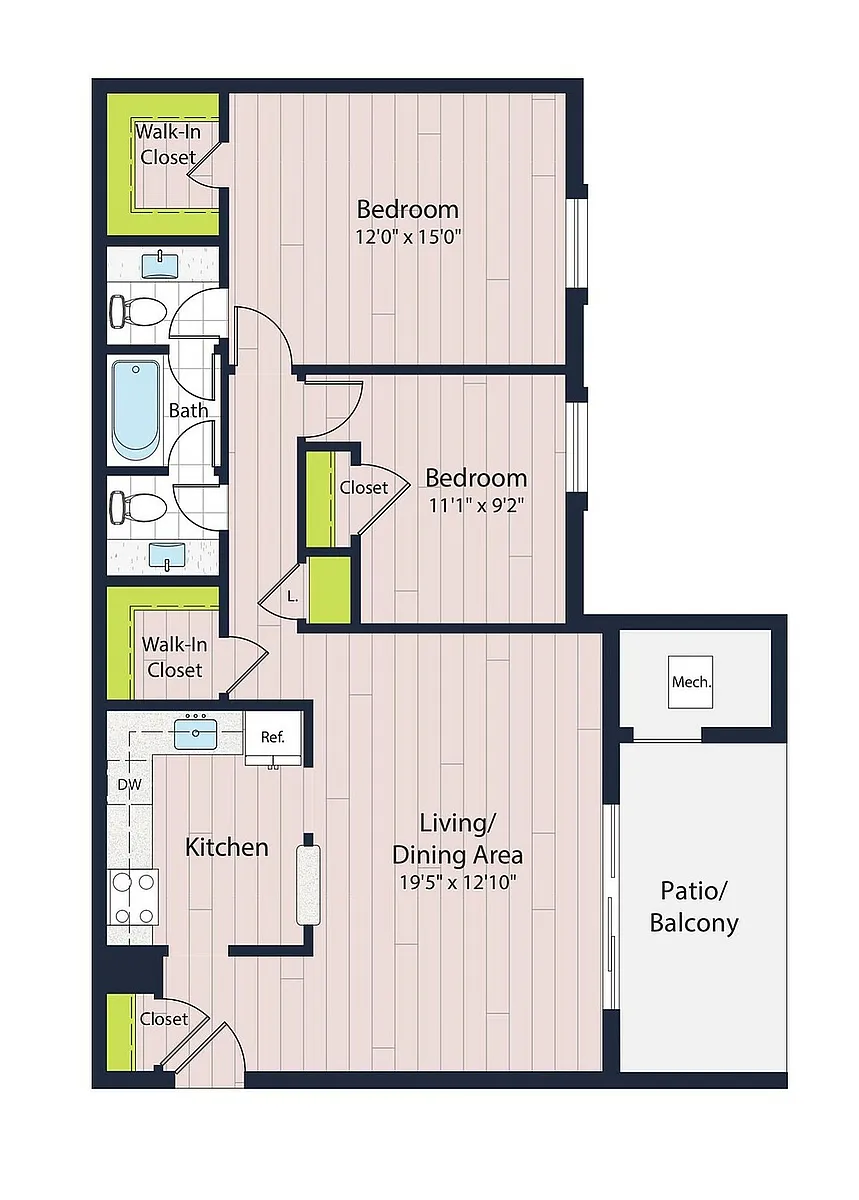 Floor plan B1-60