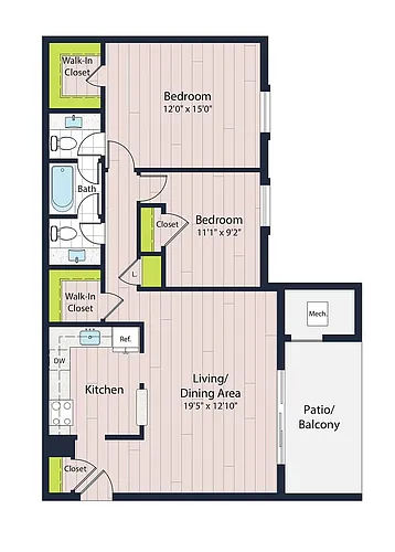Floor plan B1-60