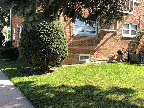 Backyard view of property