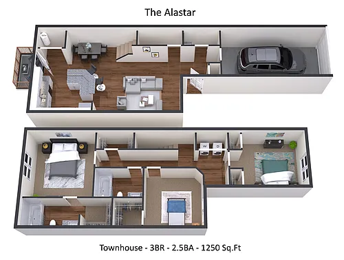 Floor plan Alaster - w/ garage