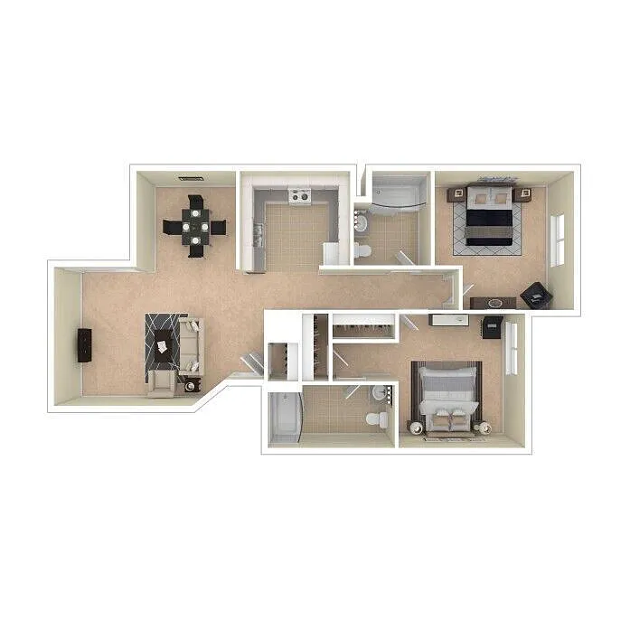 Floor plan Plumwood 1x1