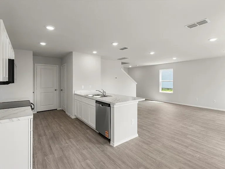Open-concept living space