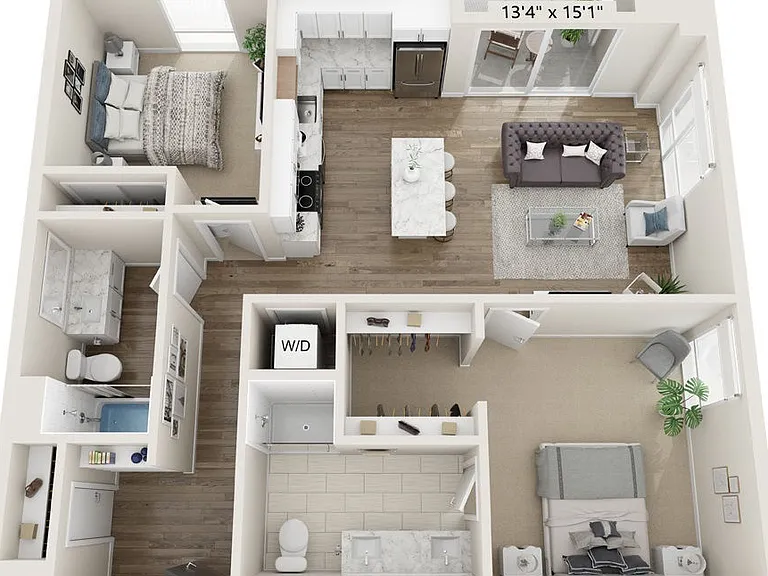 B5 floor plan 1919 Mile High