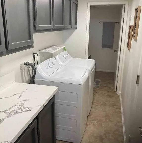 laundry room. Washer and dryer included