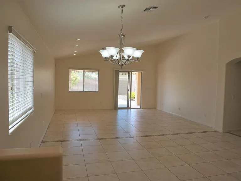 Dining Area/Living Room: View from Kitchen