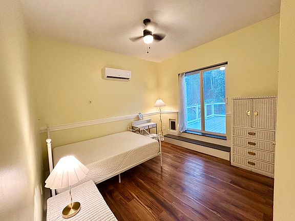 master bedroom with brand new bed & memory foam