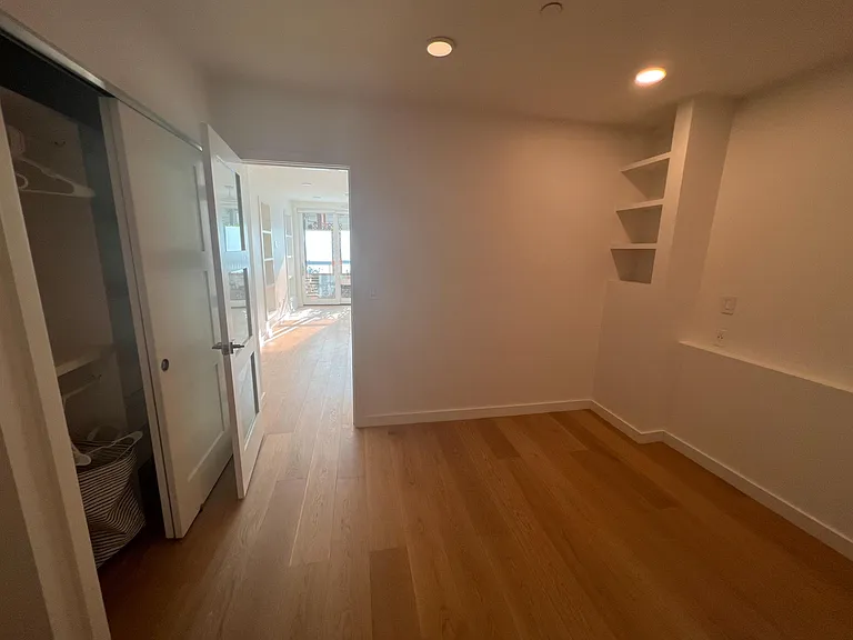 Bedroom facing the living area