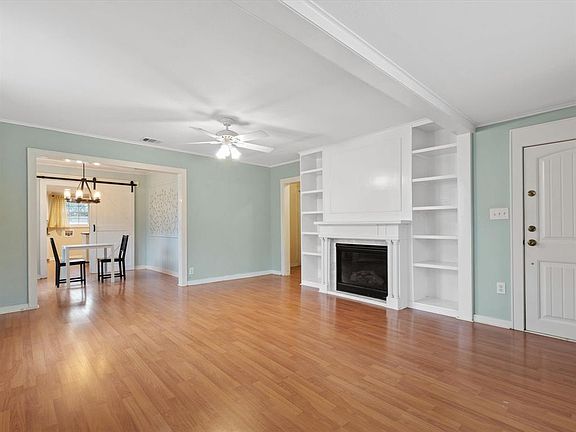 View of Living area and dining from entrance.