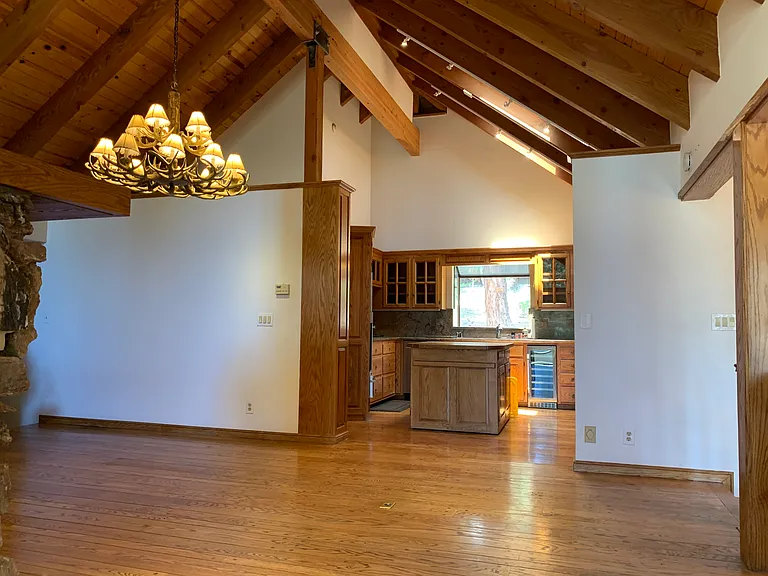 Dining room and kitchen