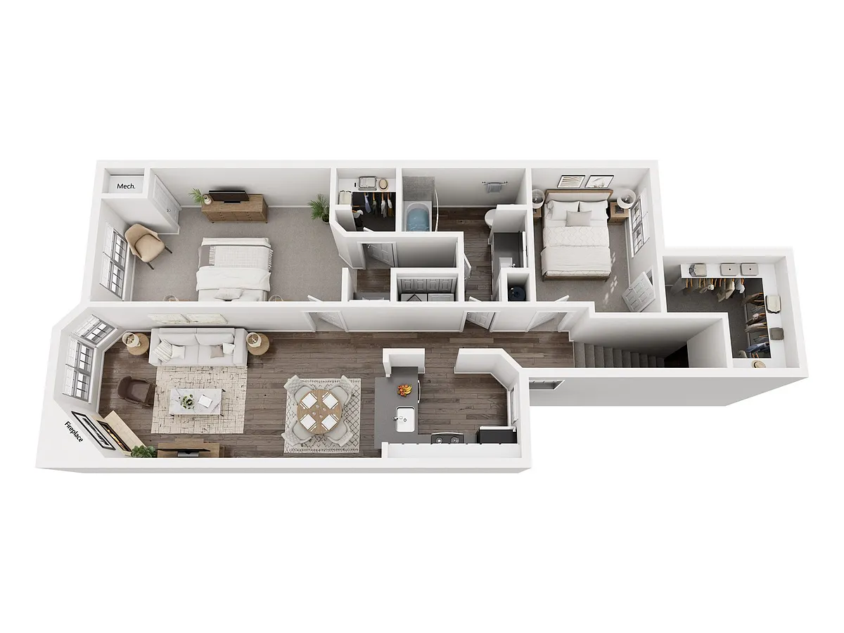 Floor plan Langley II Upper