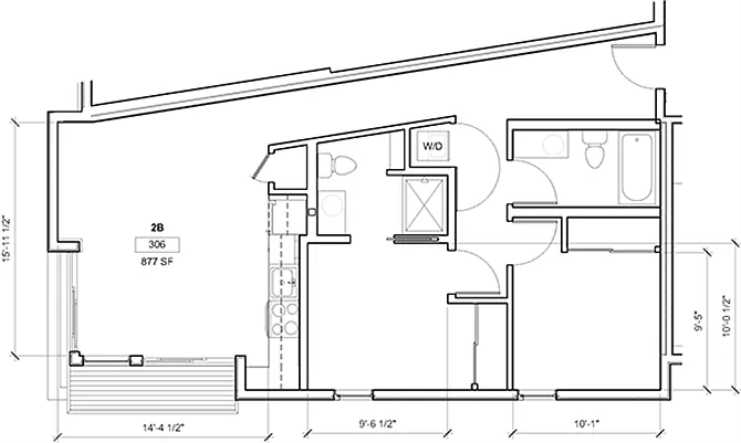 Floor plan 2 Bedroom C