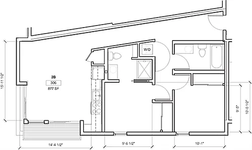 Floor plan 2 Bedroom C