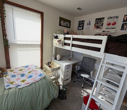 Another shot of the bedroom, showing two bed configurations.