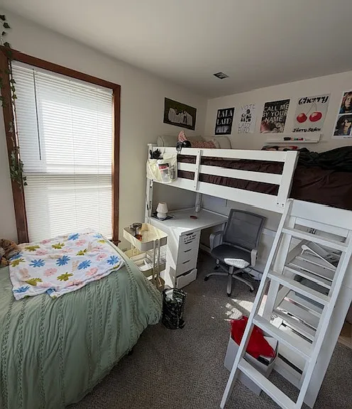 Another shot of the bedroom, showing two bed configurations.