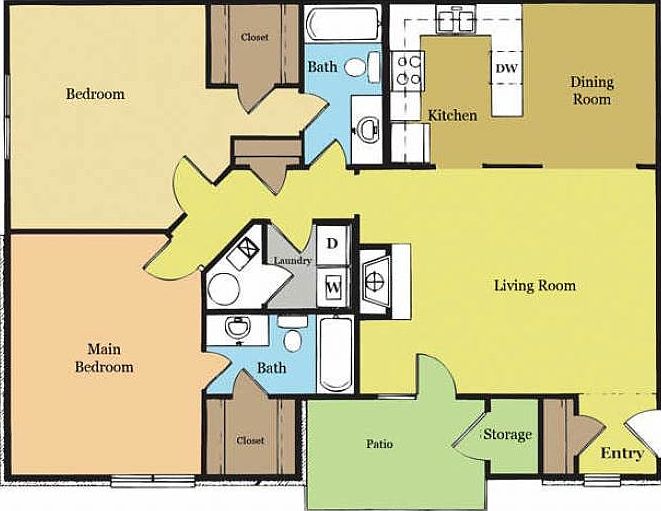 Bedrooms 12x15 & 13x14