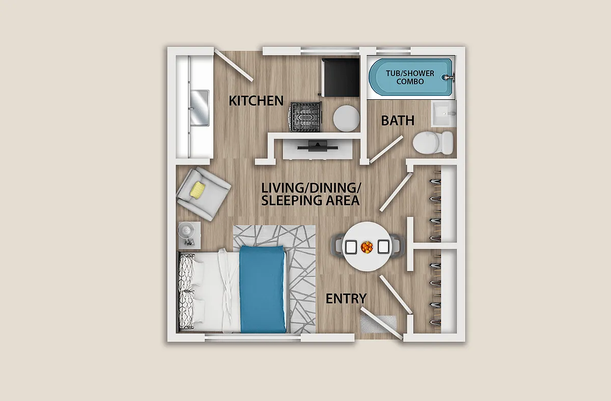 Floor plan Studio