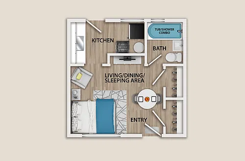 Floor plan Studio