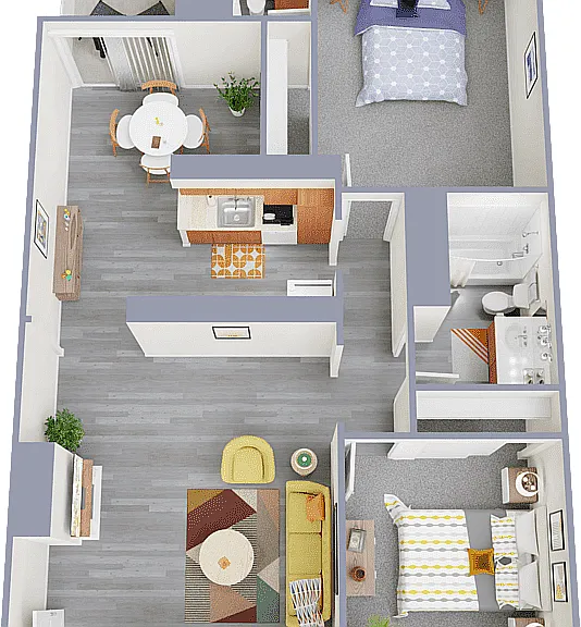 Two Bedroom One Bath Floor Plan Two Bedroom One Bath Floor Plan