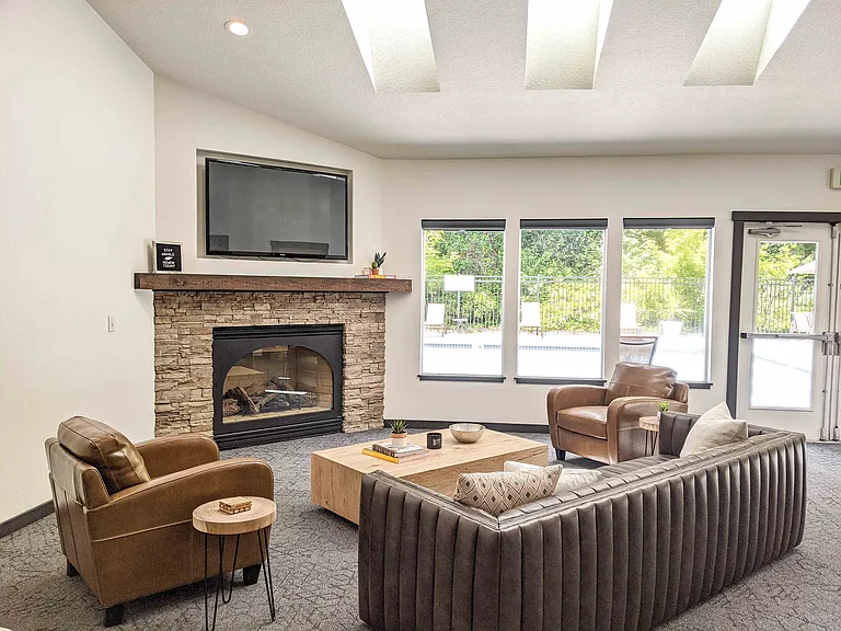 Living Room with Fireplace