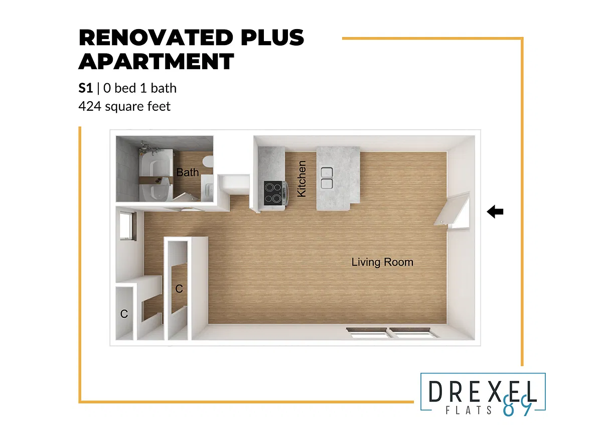 Floor plan S1 Renovated Plus