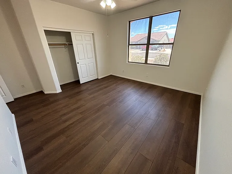 Bedroom #1 with window and large closet