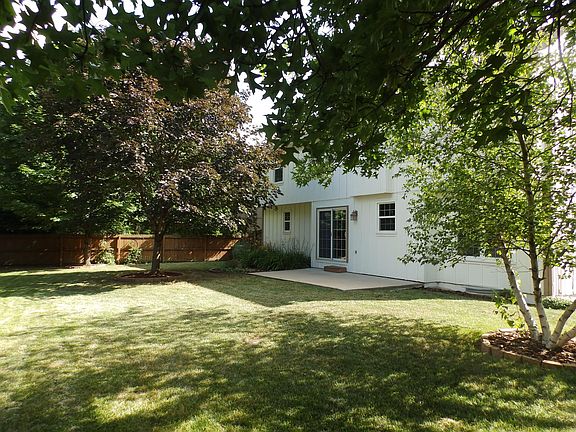 back yard looking at deck