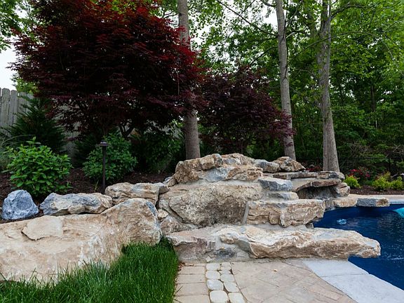 Diving rocks/waterfall