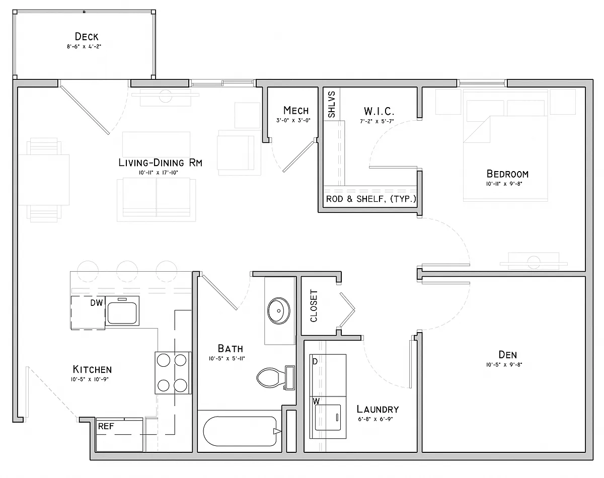 Floor plan Robin with Den
