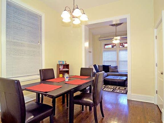 spacious separate dining area