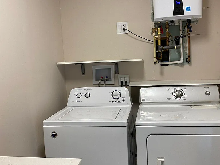 laundry and storage room