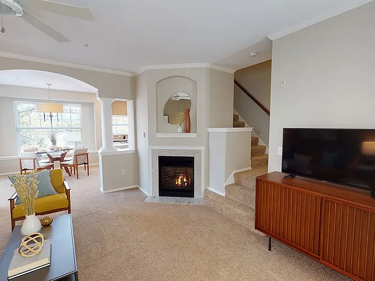 Updated interiors including granite surround fireplace