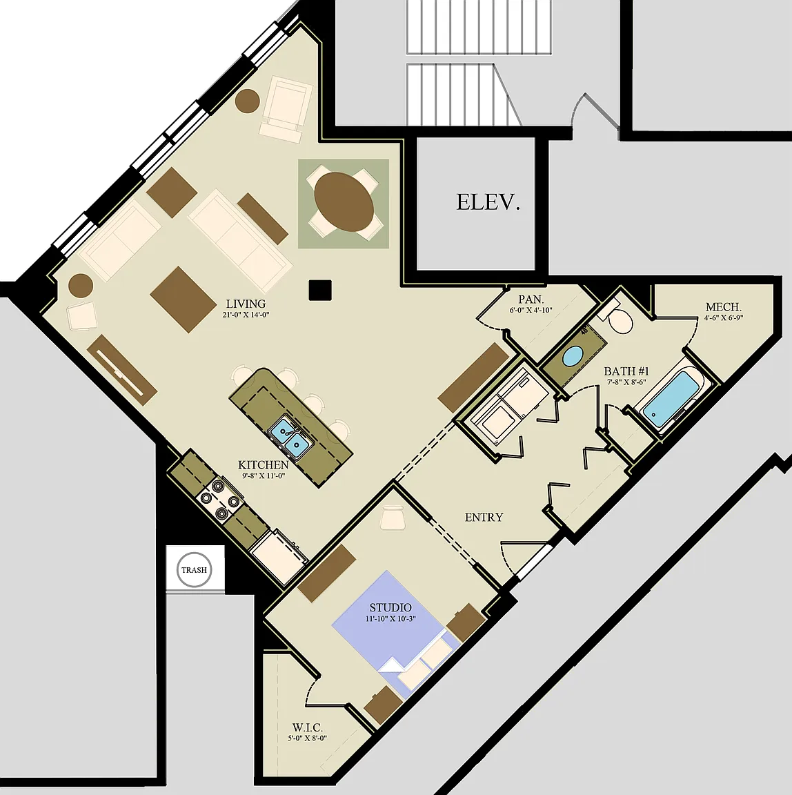 Suites 206, 306 Plan, 117 On The Boulevard photo 1