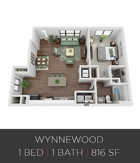 Floor plan Wynnewood-Renovated