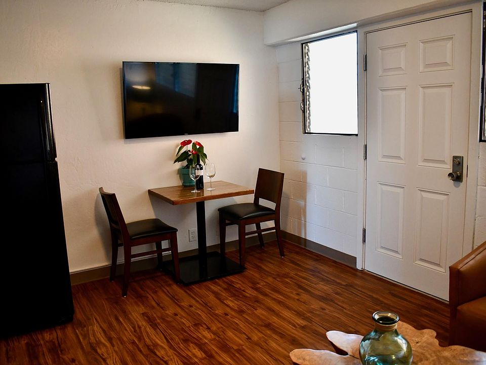Living room and kitchen area