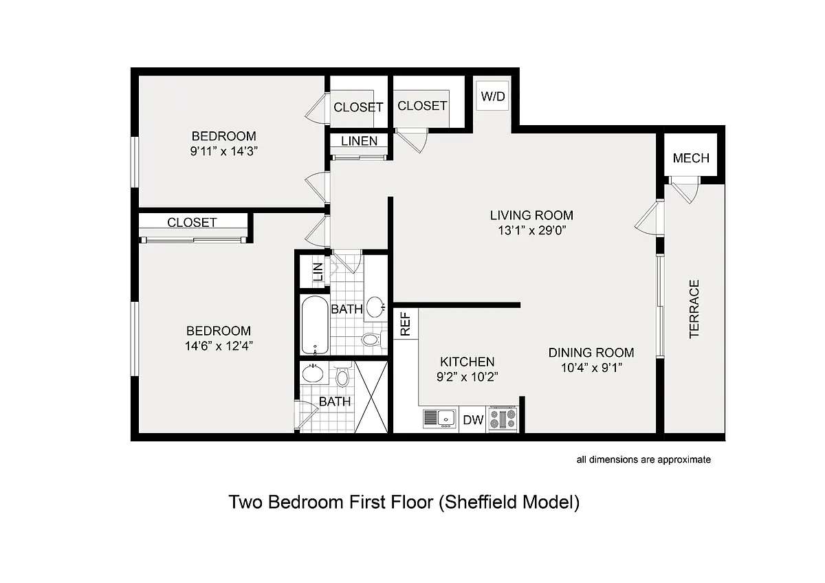 Floor plan Sheffield at Ambassador I