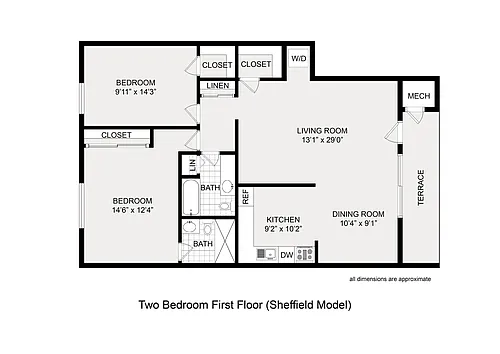 Floor plan Sheffield at Ambassador I