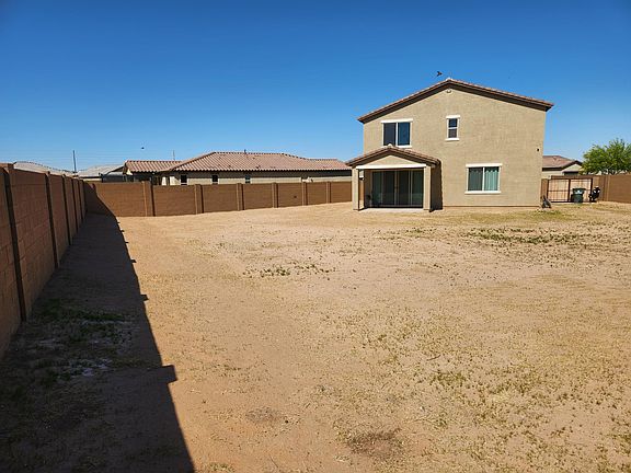 Center of the backyard