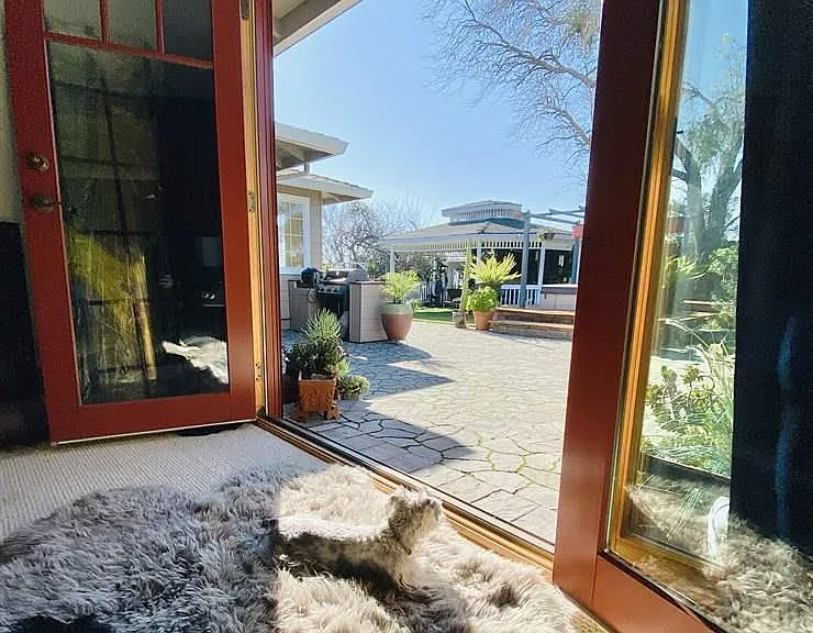 Master Bedroom with entrance to backyard