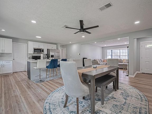 Kitchen, Dining and Living room