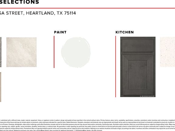 Interior selections