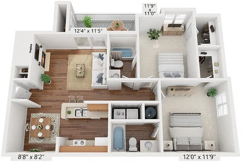Floor plan B2 | Enhanced