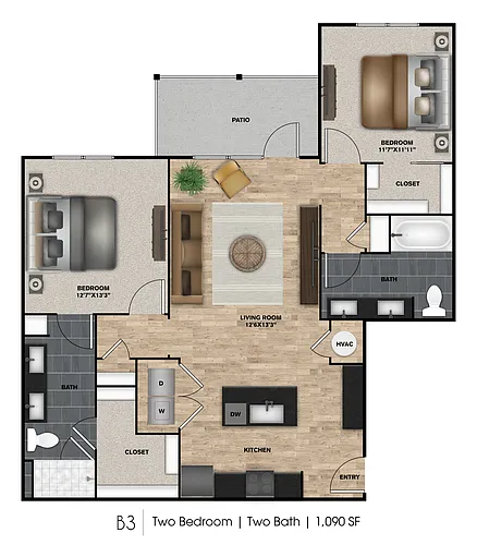Floor plan B3