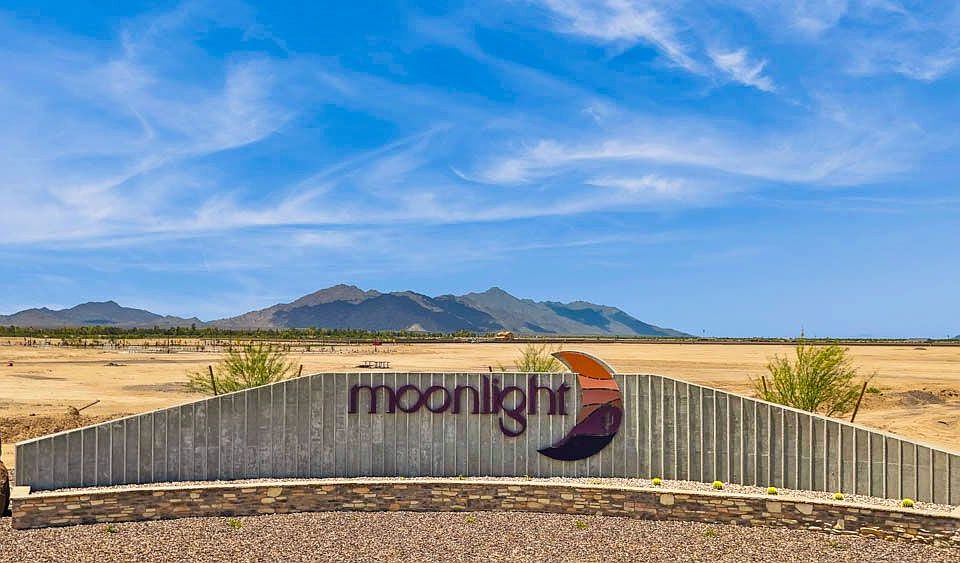 Monument Sign in Moonlight