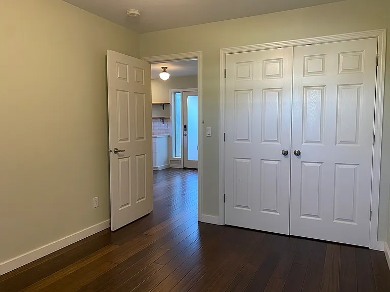 each bedroom has a large closet