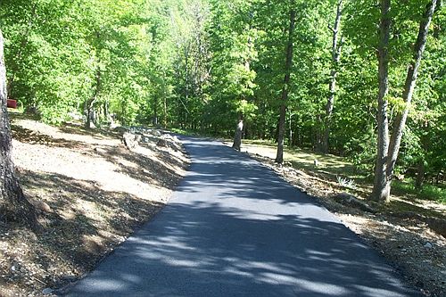 Asphalt Gated Entry