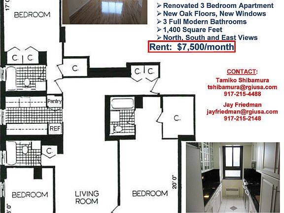 2nd image of 347 W 57th St APT 32C