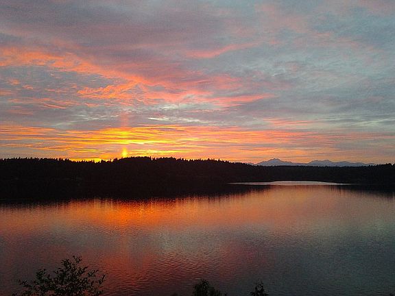 June sunset with Mtns