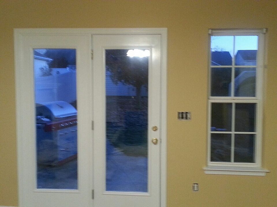 Doors exiting to the back yard