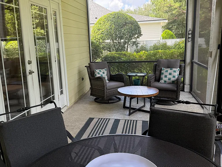 Screened-in patio